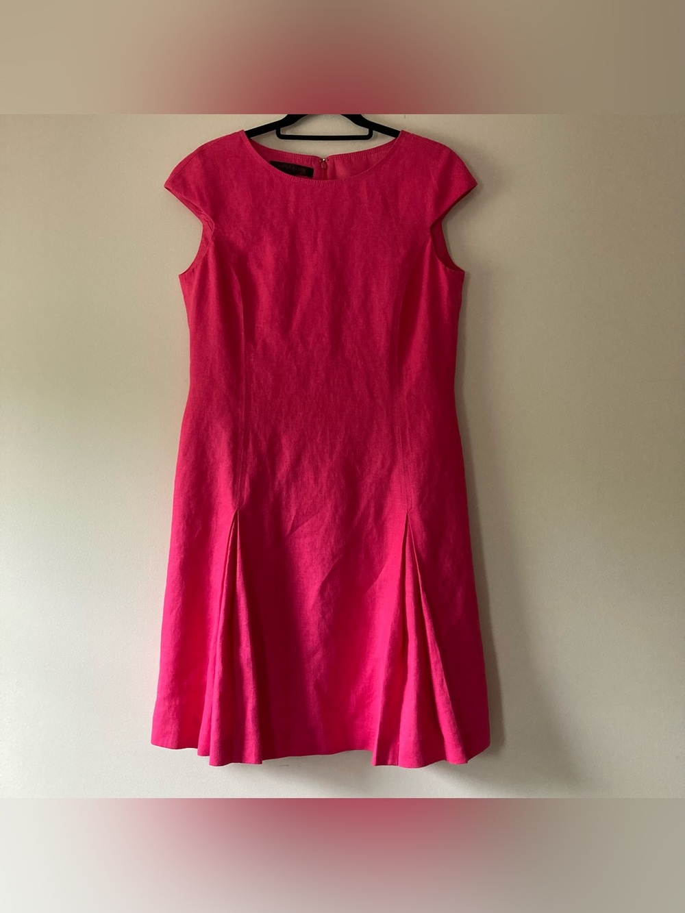 Anne Klein Dress Pink Linen Sheath Dress